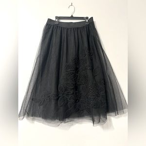 Maeve Black Tulle Skirt size Medium